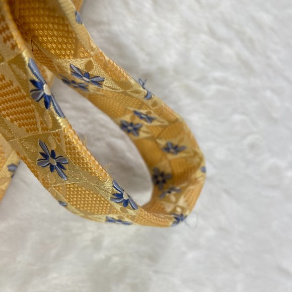 Bundle of 2 Neckties Hart Schaffner Marx Floral Silk/ Happy Jack Geometric Print - Picture 7 of 15